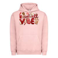 Pigment Salmon baseball vibes Urban Hoodie - MaliasSmallBusiness