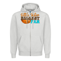 Dove Grey little sister biggest fan Zipper Hoodie - HRA Design Shop