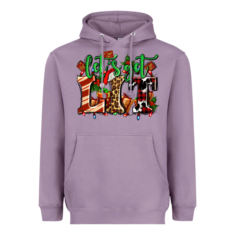 Lets Get Lit With Christmas Heavyweight Hoodie by AdoDesignShop | Teevron