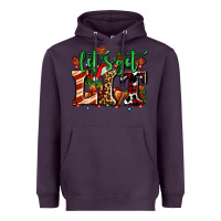 Plum lets get lit with Christmas Heavyweight Hoodie - AdoDesignShop