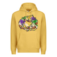 Antique Gold mardi gras king cake Premium Hoodie - MaliasSmallBusiness
