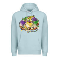 Blue Mist mardi gras king cake Premium Hoodie - MaliasSmallBusiness
