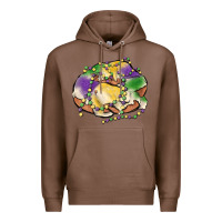 Chestnut mardi gras king cake Premium Hoodie - MaliasSmallBusiness