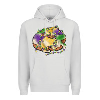 Dove Grey mardi gras king cake Premium Hoodie - MaliasSmallBusiness