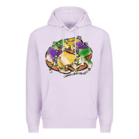 Lilac mardi gras king cake Premium Hoodie - MaliasSmallBusiness