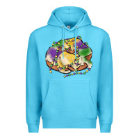 Ocean Blue mardi gras king cake Premium Hoodie - MaliasSmallBusiness