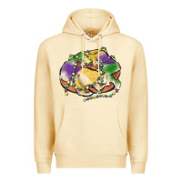 Pina Colada mardi gras king cake Premium Hoodie - MaliasSmallBusiness