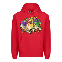 Red mardi gras king cake Premium Hoodie - MaliasSmallBusiness