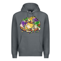 Rock mardi gras king cake Premium Hoodie - MaliasSmallBusiness