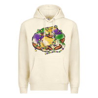 Sandshell mardi gras king cake Premium Hoodie - MaliasSmallBusiness