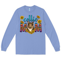 Colony Blue western collie mom Long Sleeve Tee - texasbilliewilder