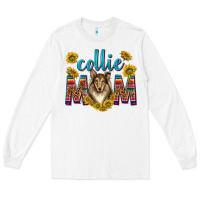 White western collie mom Long Sleeve Tee - texasbilliewilder
