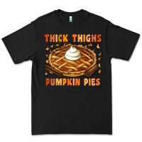 Black Thick Thighs Pumpkin Pies Premium Tee - Artiststas