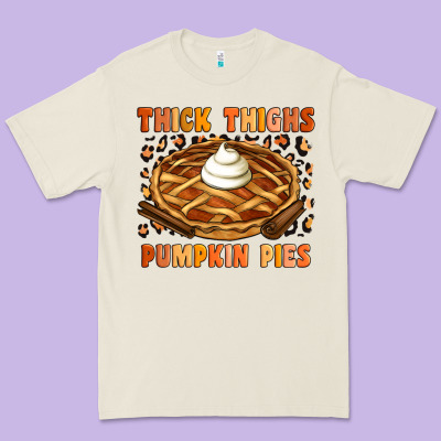 Thick Thighs Pumpkin Pies Premium Tee Designed By Artiststas