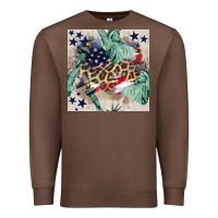 Chestnut statue of liberty leopard Premium Sweatshirt - BundleAndBundleShop