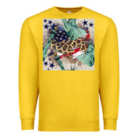 Lemon statue of liberty leopard Premium Sweatshirt - BundleAndBundleShop