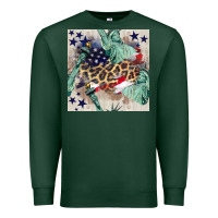 Sports Green statue of liberty leopard Premium Sweatshirt - BundleAndBundleShop