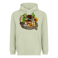 Matcha cowboy cactus  sunflowers whiskey Heavyweight Hoodie - AdoDesignShop