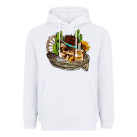 White cowboy cactus  sunflowers whiskey Heavyweight Hoodie - AdoDesignShop