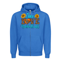True Royal live love basketball Zipper Hoodie - HRA Design Shop