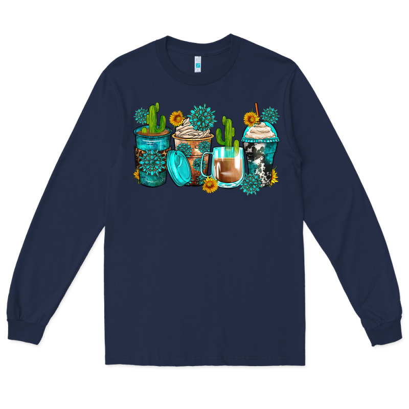 Gemstone Coffee Cups Long Sleeve Tee by Zillion Design Studio | Teevron