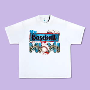 Baseball Mimi With Leopard Urban Heavy Tee Designed By Zillion Design Studio