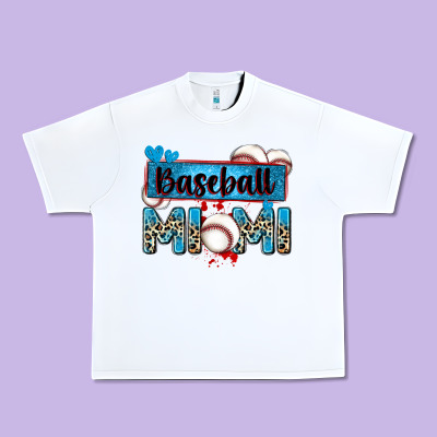 Baseball Mimi With Leopard Urban Heavy Tee Designed By Zillion Design Studio