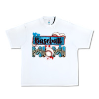 White baseball mimi with leopard Urban Heavy Tee - Zillion Design Studio