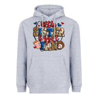Heather Grey little sister biggest fan baseball Heavyweight Hoodie - Jasminsmagicworld
