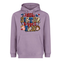 Lavender little sister biggest fan baseball Heavyweight Hoodie - Jasminsmagicworld