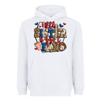 White little sister biggest fan baseball Heavyweight Hoodie - Jasminsmagicworld