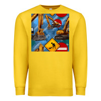 Lemon excavator seamless pattern Premium Sweatshirt - BundleAndBundleShop