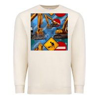 Sandshell excavator seamless pattern Premium Sweatshirt - BundleAndBundleShop