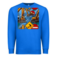 True Royal excavator seamless pattern Premium Sweatshirt - BundleAndBundleShop