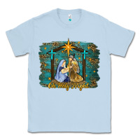 Dusty Blue oh holy night western Classic Tee - RanaPortraitStore