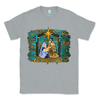 Heather Grey oh holy night western Classic Tee - RanaPortraitStore