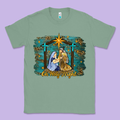 Oh Holy Night Western Classic Tee Designed By Ranaportraitstore
