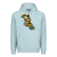 Blue Mist Baja California State Of Mexico Map Premium Hoodie - RanaPortraitStore