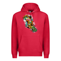 Cardinal Baja California State Of Mexico Map Premium Hoodie - RanaPortraitStore