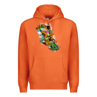 Carrot Baja California State Of Mexico Map Premium Hoodie - RanaPortraitStore