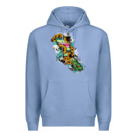 Colony Blue Baja California State Of Mexico Map Premium Hoodie - RanaPortraitStore