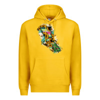 Lemon Baja California State Of Mexico Map Premium Hoodie - RanaPortraitStore