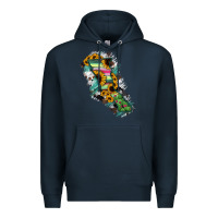 Navy Baja California State Of Mexico Map Premium Hoodie - RanaPortraitStore