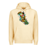 Pina Colada Baja California State Of Mexico Map Premium Hoodie - RanaPortraitStore