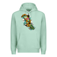 Seafoam Baja California State Of Mexico Map Premium Hoodie - RanaPortraitStore