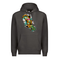 Smoke Baja California State Of Mexico Map Premium Hoodie - RanaPortraitStore