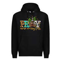 Black pray more worry less with church Premium Hoodie - AdoDesignShop