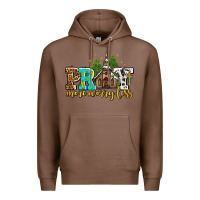 Chestnut pray more worry less with church Premium Hoodie - AdoDesignShop