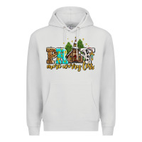 Dove Grey pray more worry less with church Premium Hoodie - AdoDesignShop