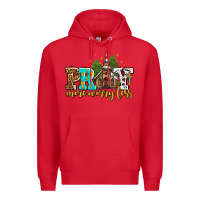 Red pray more worry less with church Premium Hoodie - AdoDesignShop